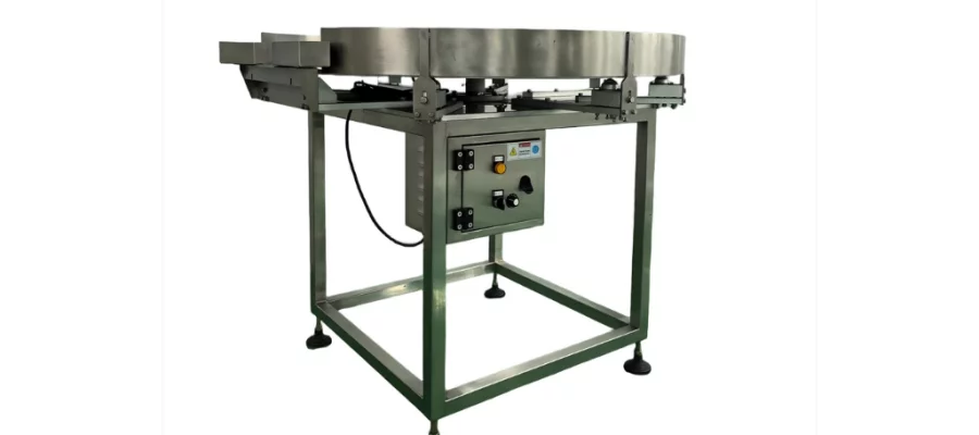 Flacher Sammelteller für Verpackungslinien von alpha-pack GmbH