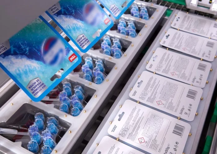 Verpacken von Reinigungsprodukten mit Traysealer
