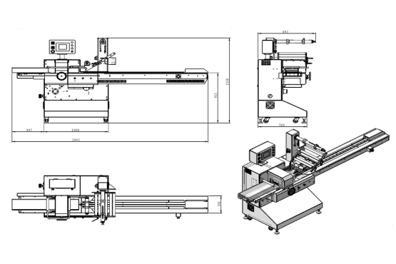 Nero-Pack Schlauchbeutelmaschine horizontal