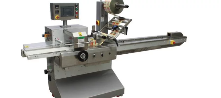 Schlauchbeutelmaschine horizontal – Folie von oben von alpha pack GmbH